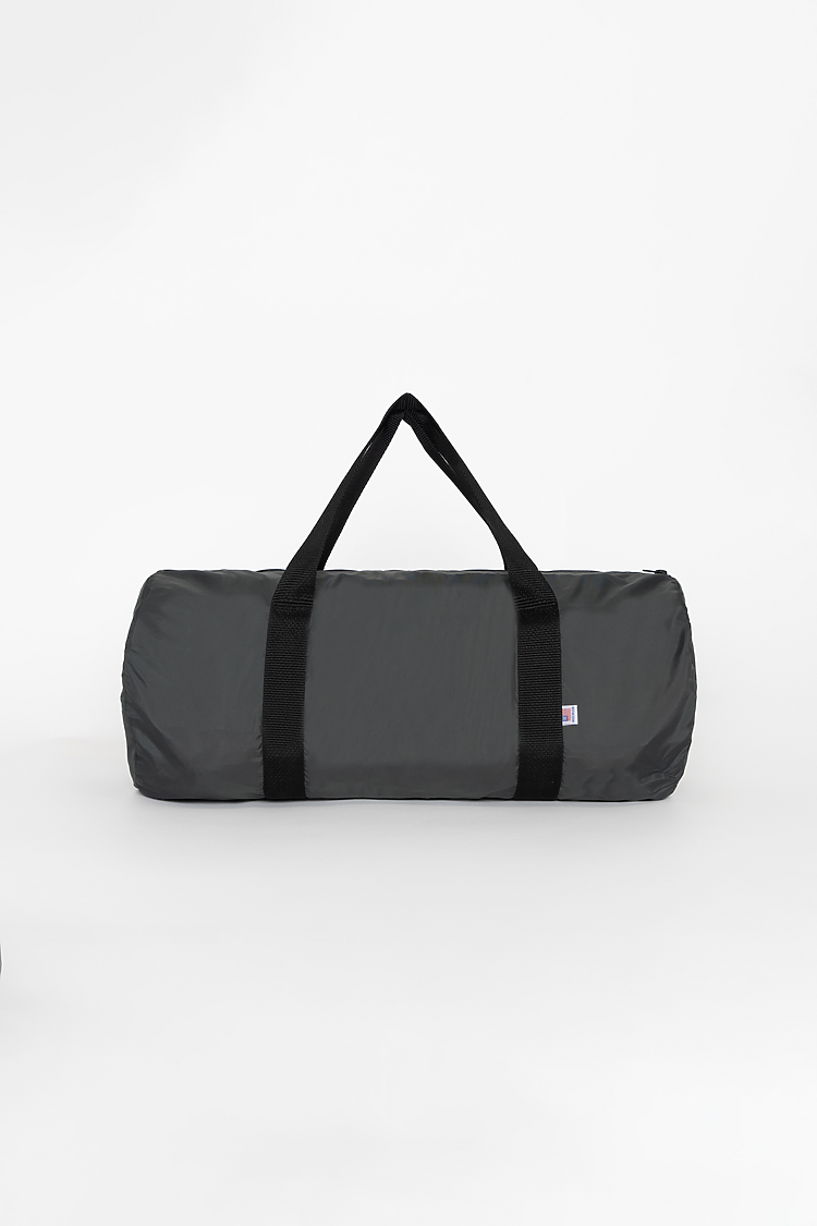 Lightweight Nylon Gym Bag CHARCOAL/BLACK