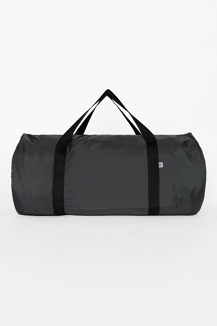 Nylon Weekender Bag CHARCOAL/BLACK