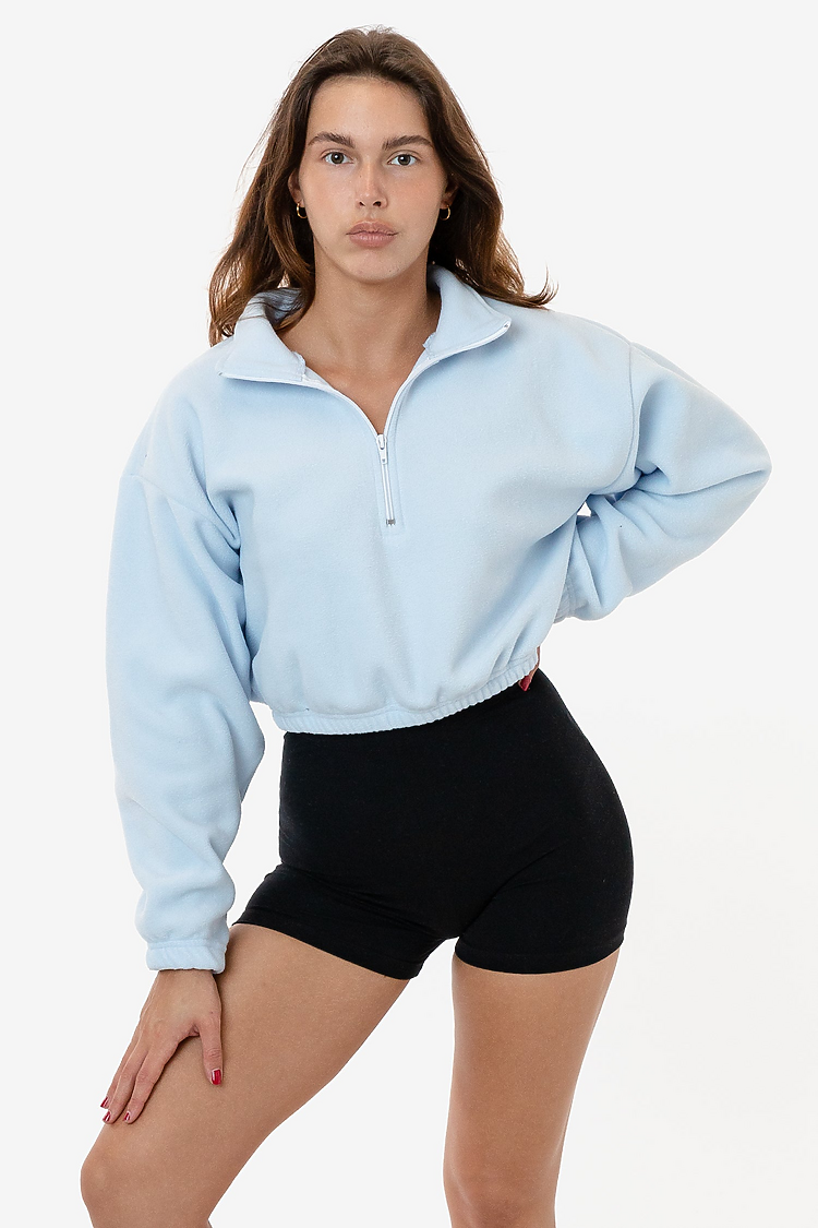 Fleece 1/4 Zip Up LIGHT BLUE