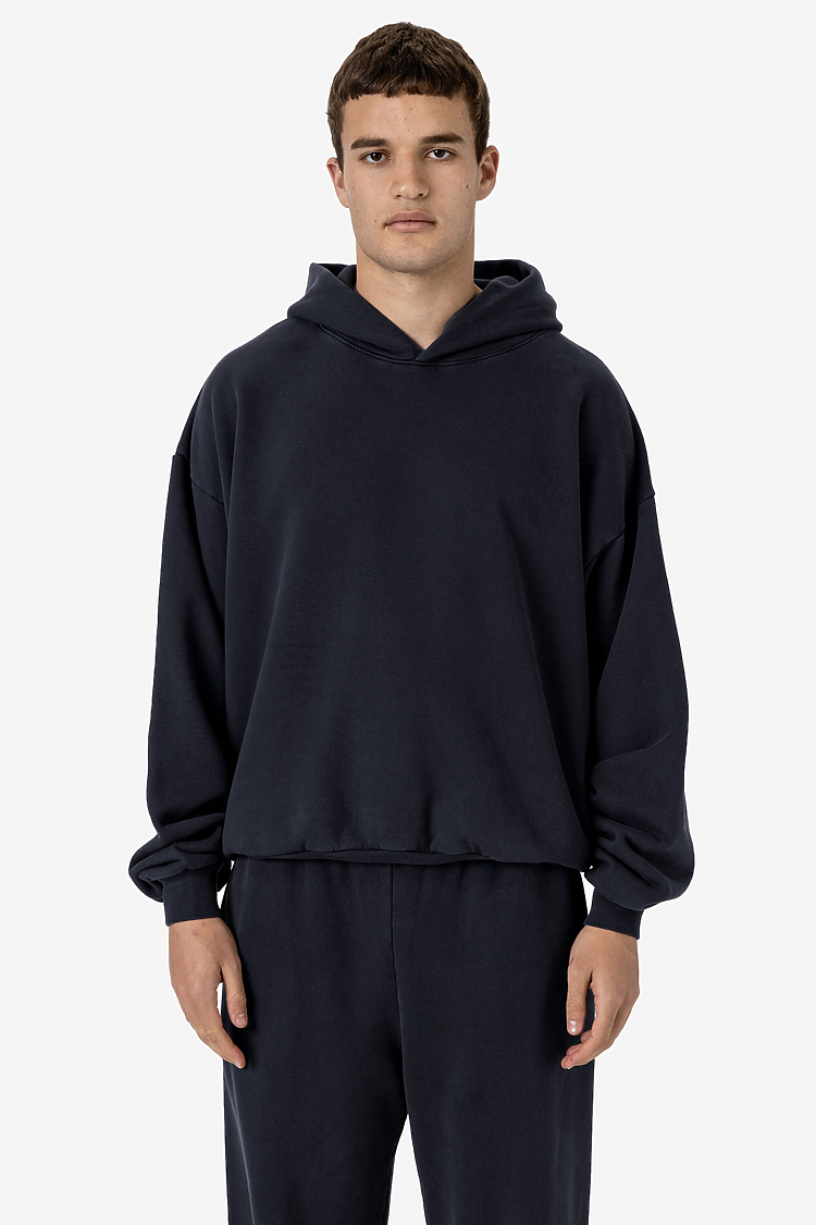 16oz. Plush Fleece PO Hoodie Black Edge