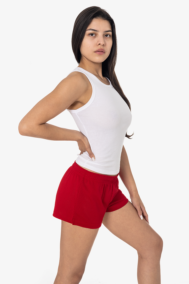 WOMEN'S PRO MESH SHORT SHORTS RED