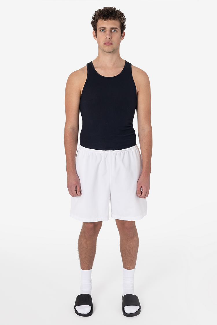 Lt Weight Micro Canvas Shorts White