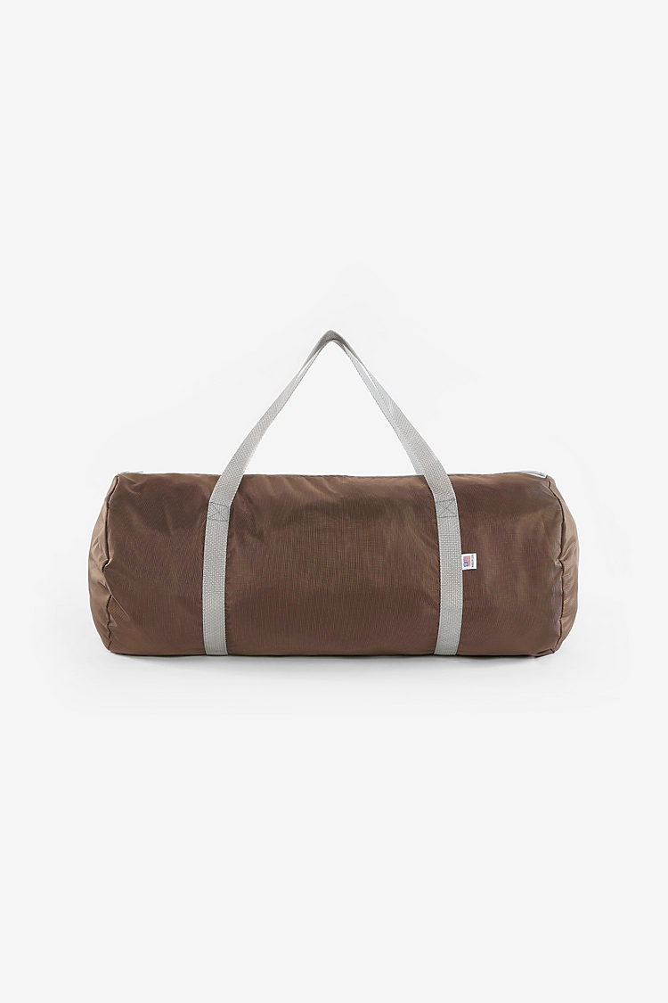 Nylon Pack Cloth Gym Bag BROWN