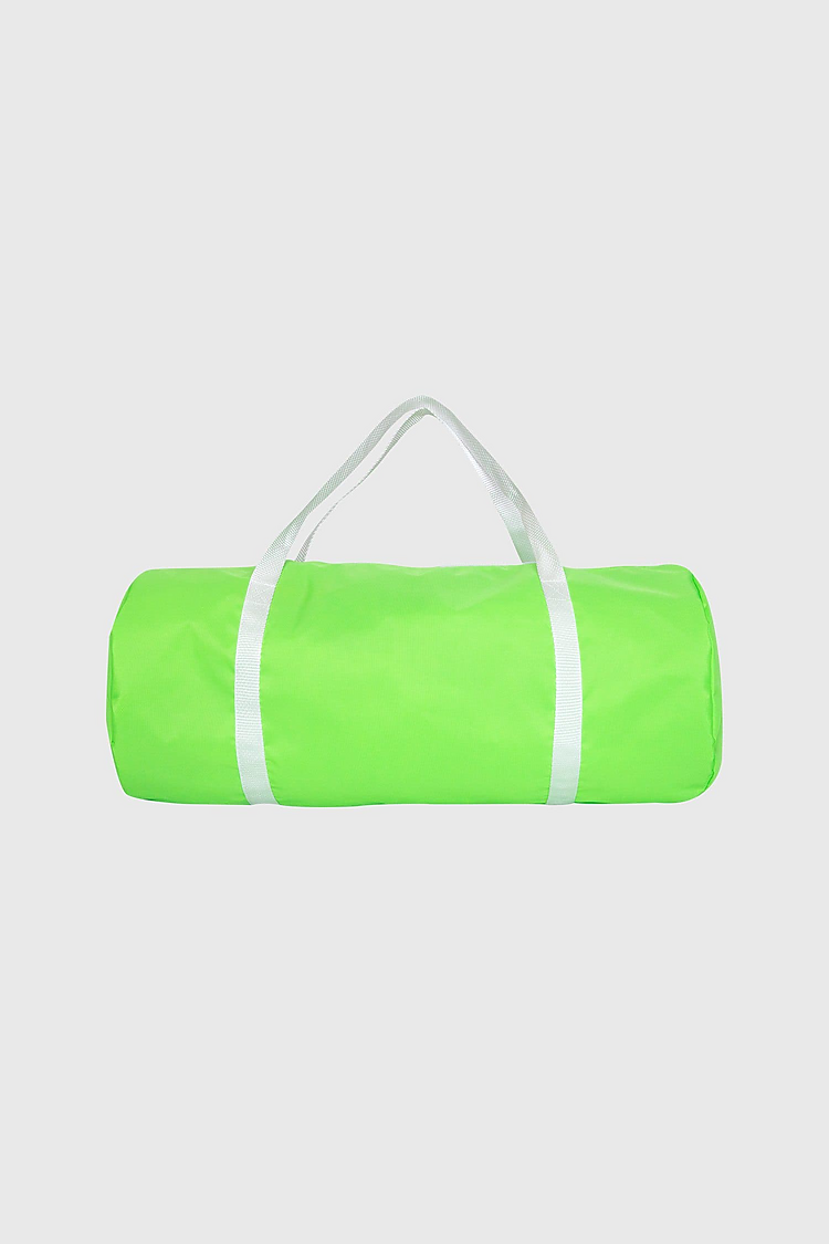 Nylon Pack Cloth Gym Bag Fluorescent Green