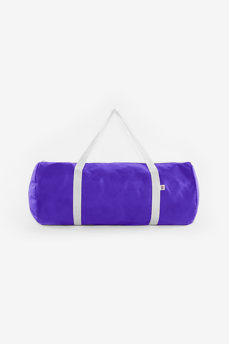Nylon Pack Cloth Gym Bag PURPLE