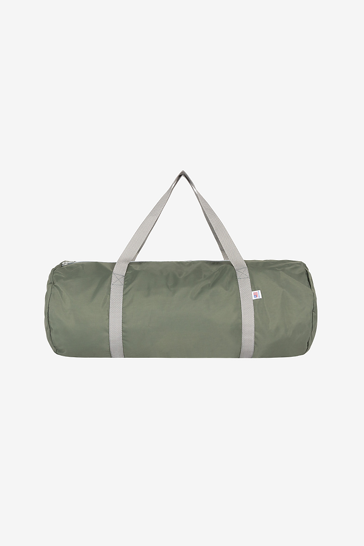 Nylon Pack Cloth Gym Bag Sage/Silver