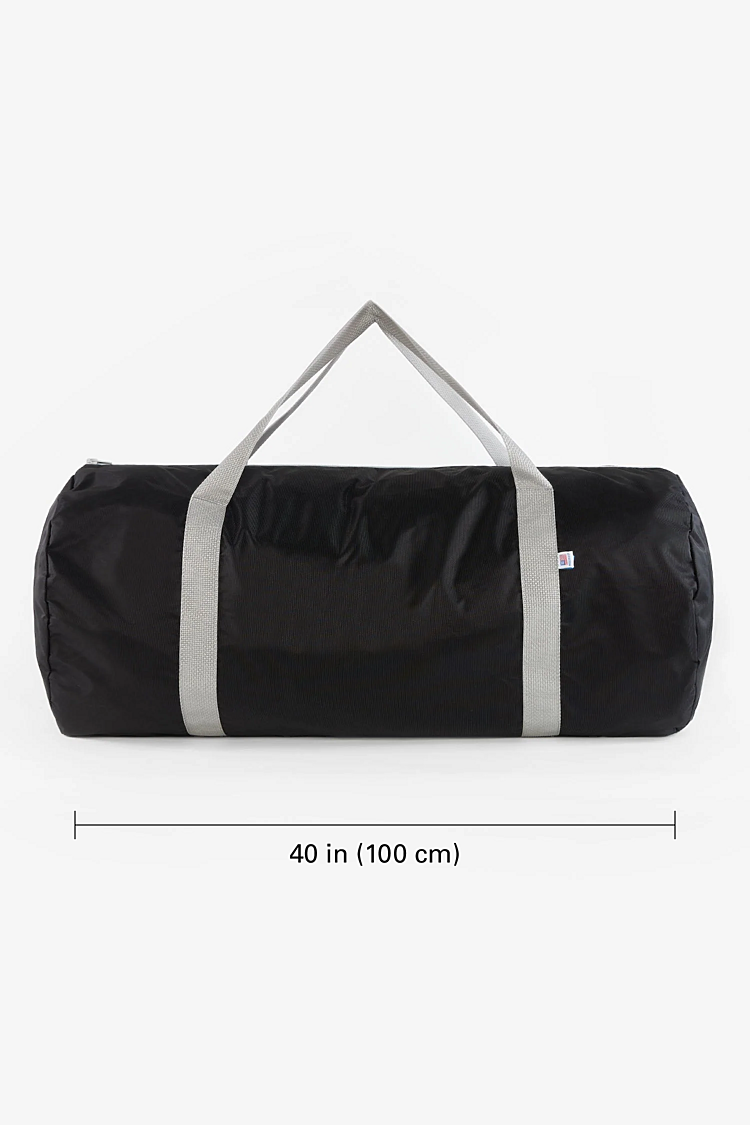Nylon Pack Weekender Bag Black