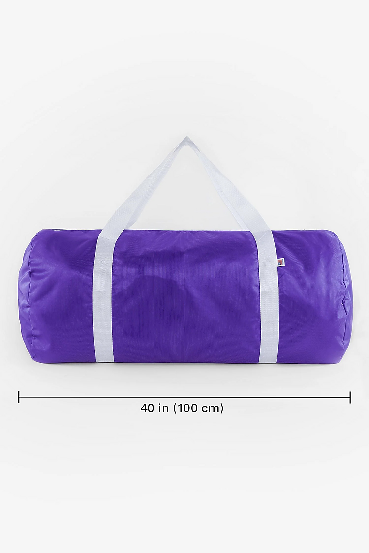 Nylon Pack Weekender Bag BRIGHT PURPLE
