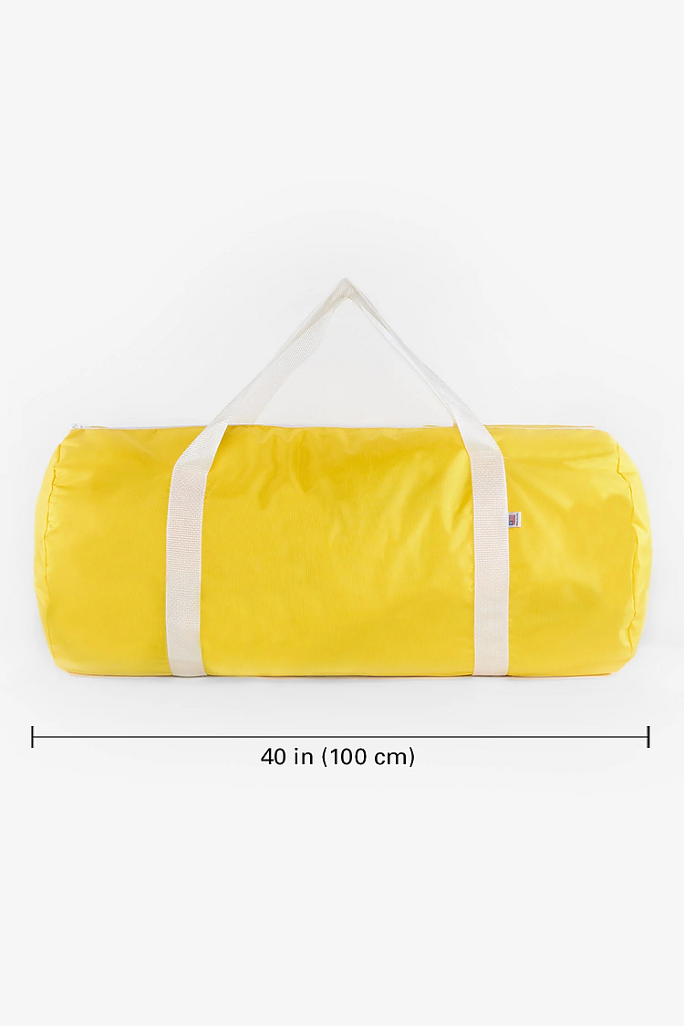 Nylon Pack Weekender Bag YELLOW