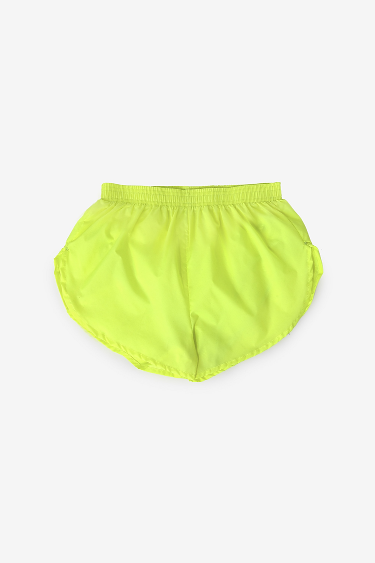 Nylon Taffeta Running Short NEON YELLOW