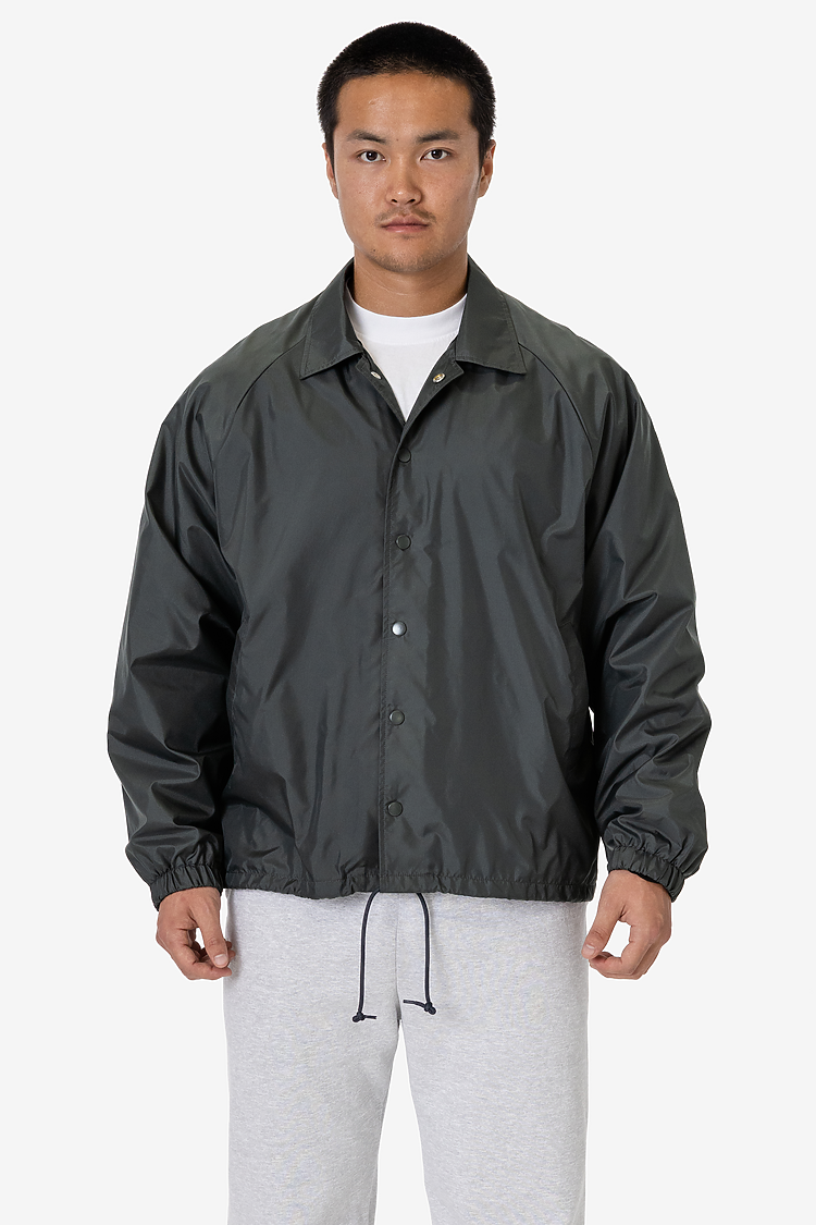 Nylon Raglan Coaches Jacket CHARCOAL