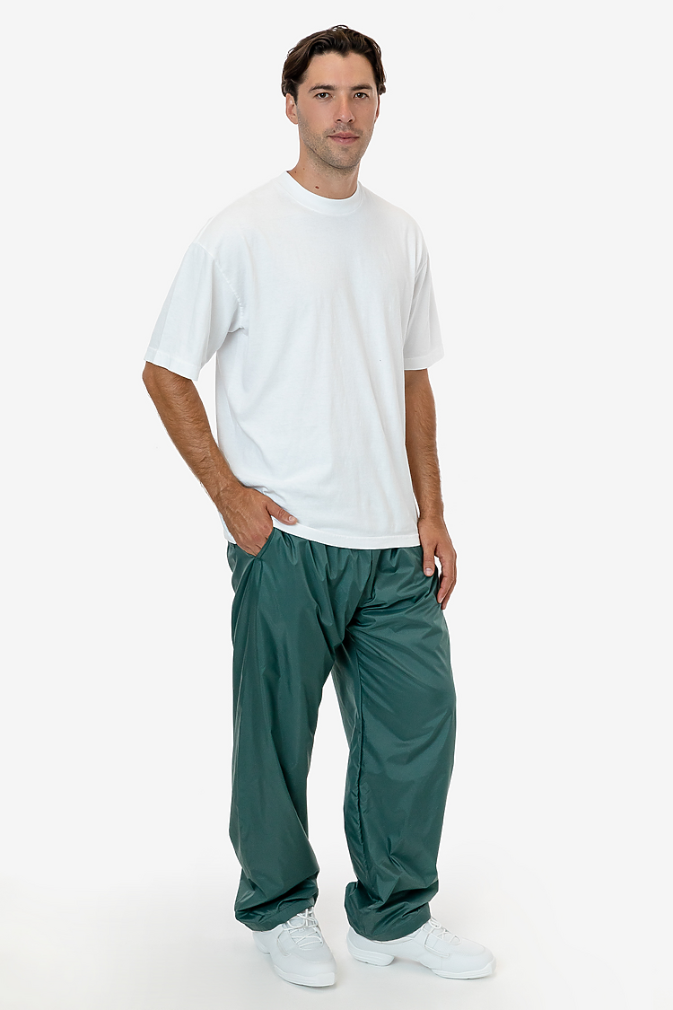 Nylon Taffeta Lined Track Pant Blue Algae