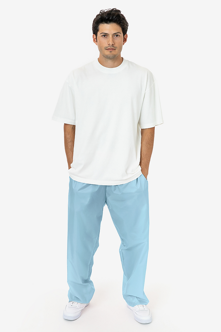 Wide Leg Nylon Taffeta Pant LIGHT BLUE
