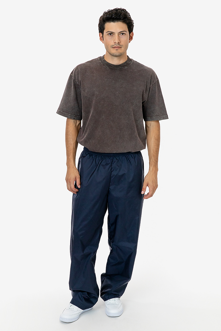 Wide Leg Nylon Taffeta Pant Midnight Navy