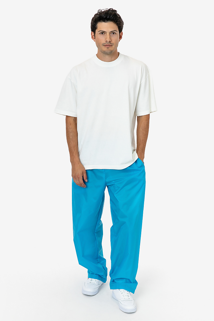 Wide Leg Nylon Taffeta Pant NEON BLUE