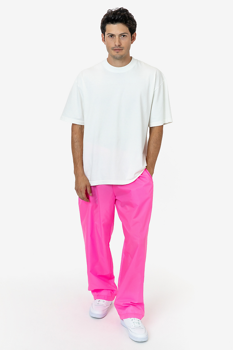 Wide Leg Nylon Taffeta Pant NEON PINK