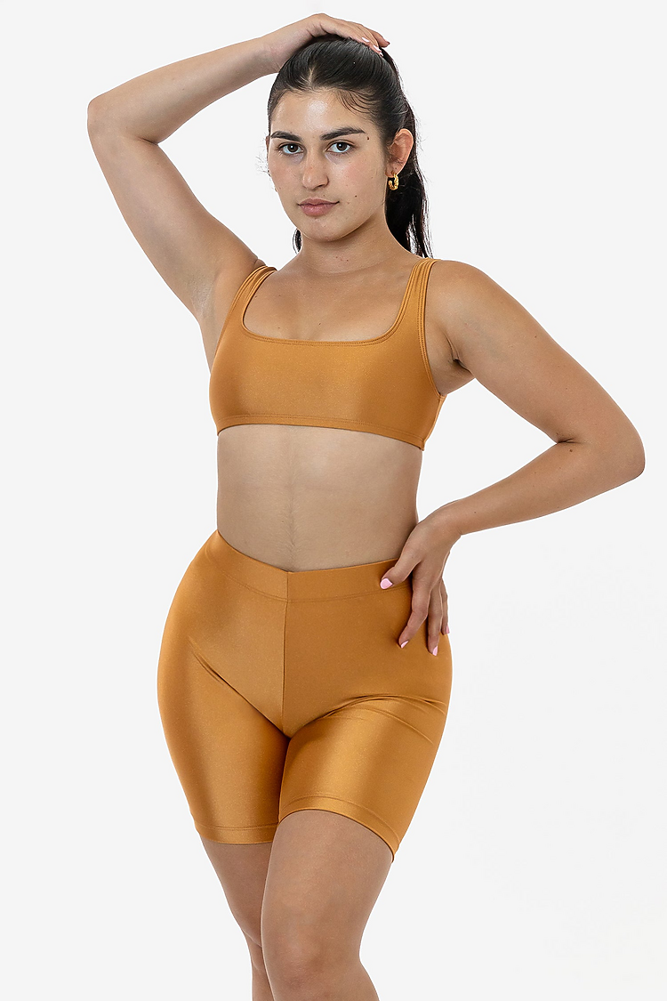 Nylon Tricot Bike Short Copper