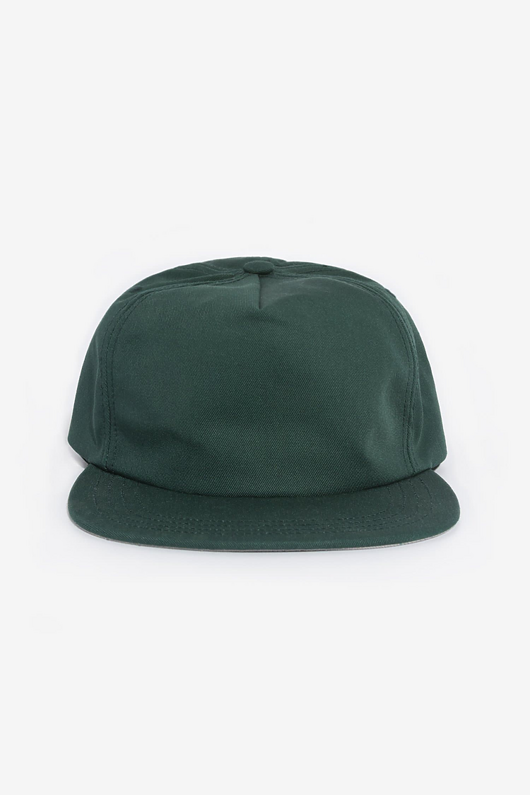 Poly Cttn Twill 5 panel Hat FOREST GREEN