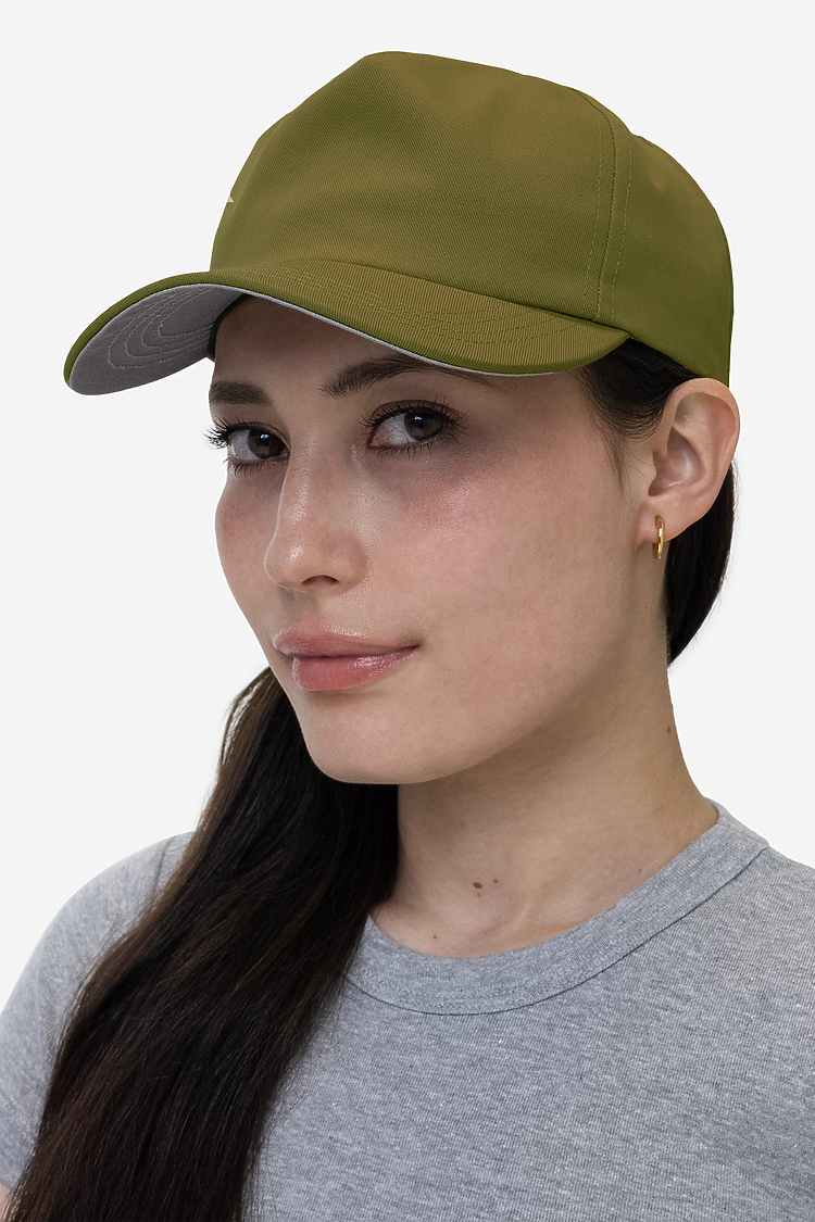 Poly Cttn Twill 5 panel Hat OLIVE