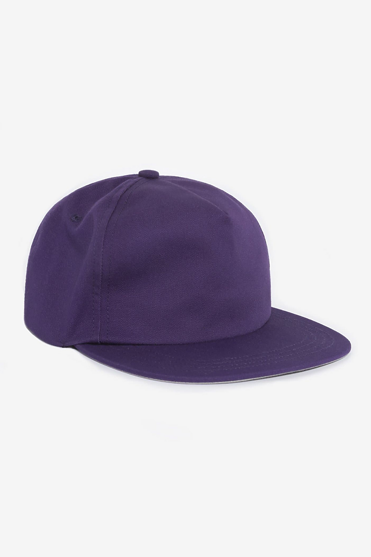 Poly Cttn Twill 5 panel Hat PURPLE