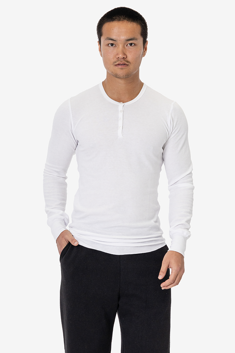 L/S Baby Thermal Henley White