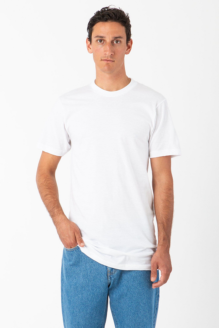 S/S Fine Jersey Crew Tall Tee WHITE