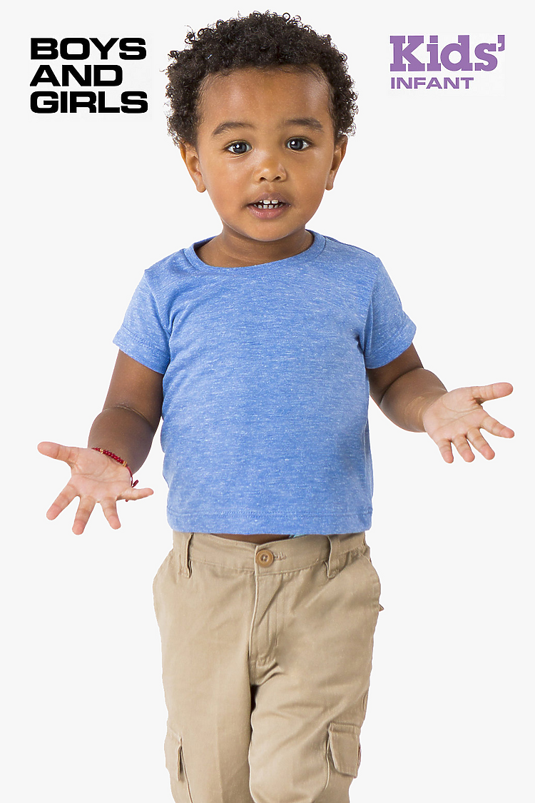 Infant Tri Blend S/S Tee ATHLETIC BLUE