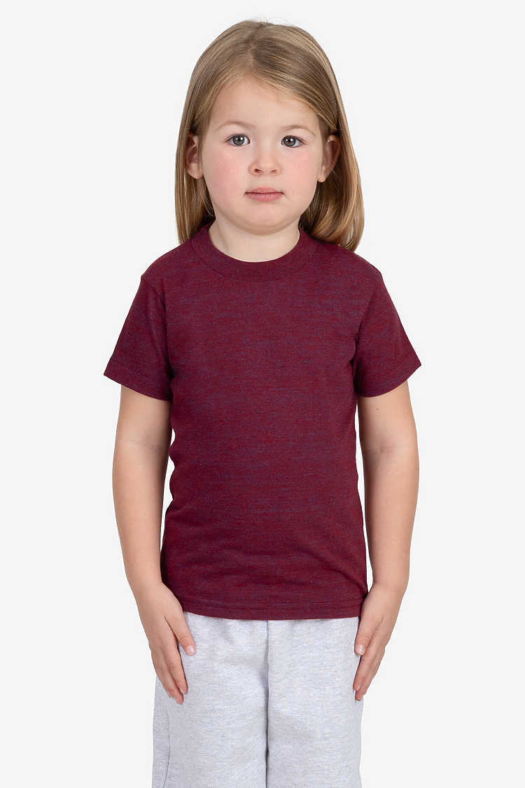 TODDLER TRIBLEND S/S TEE TRI-CRANBERRY