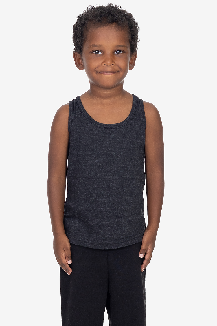 Toddler Tri Blend Tank TRI-BLACK