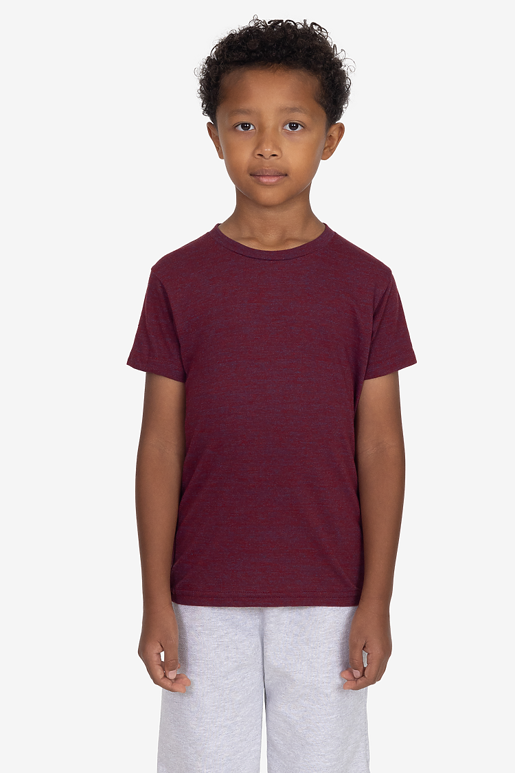 KIDS TRIBLEND S/S TEE TRI-CRANBERRY