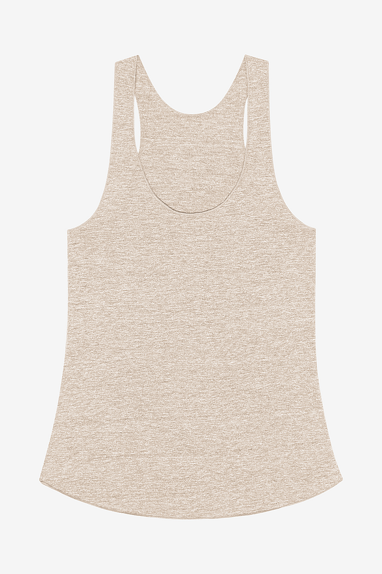 Tri Blend Racerback Tank 3.7oz TRI-OATMEAL