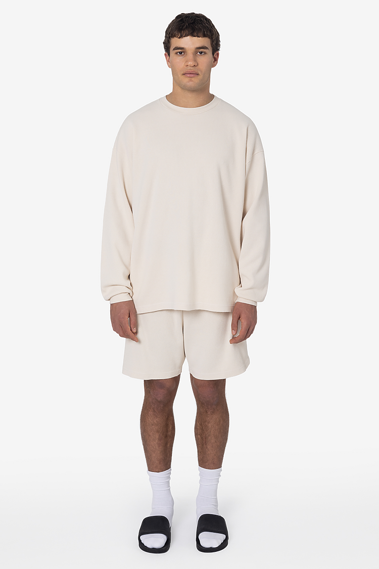 Hvy Thermal Garmnt Dye Shorts Creme