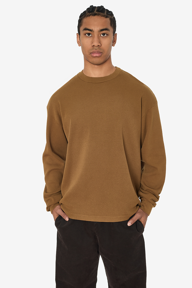 L/S Hvy Thermal Crew Neck Brass