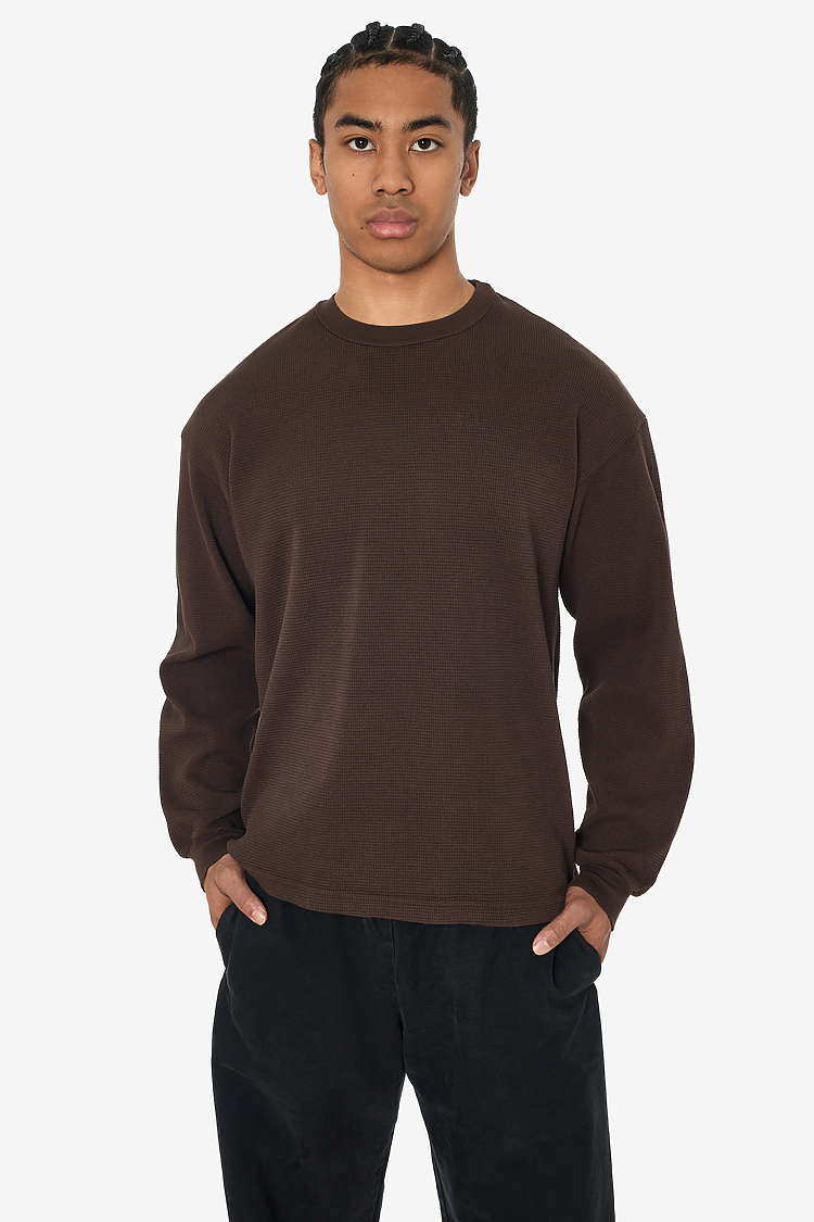L/S Hvy Thermal Crew Neck Chocolate