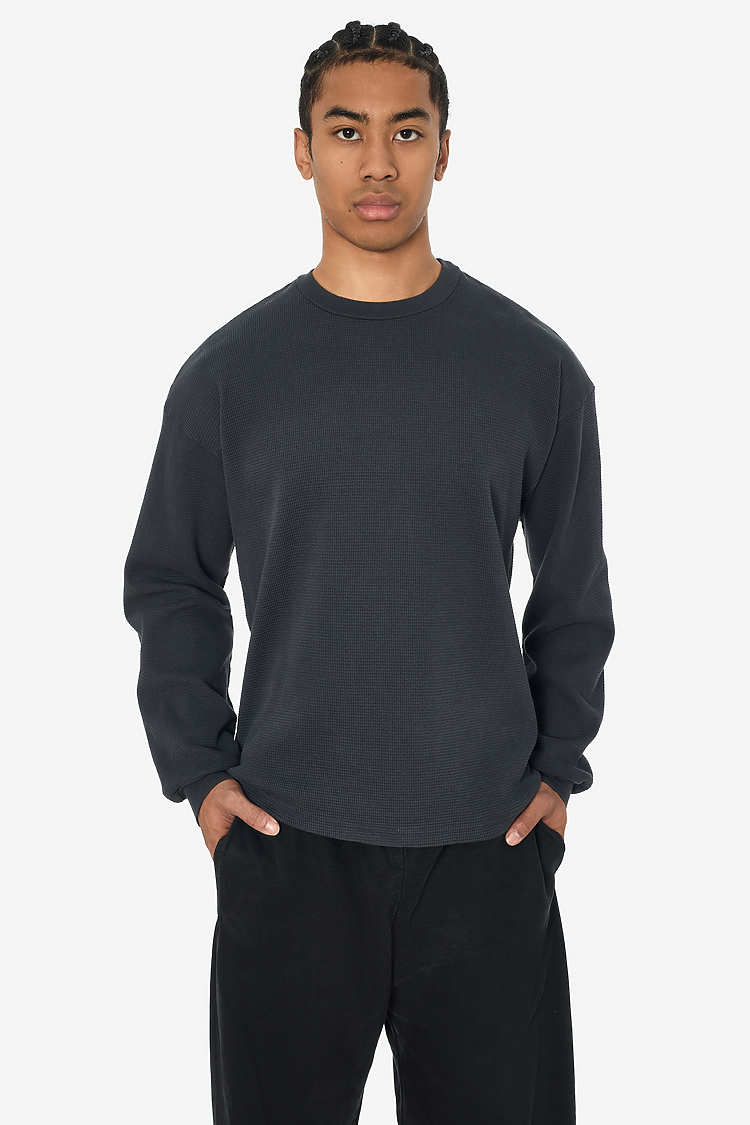 L/S Hvy Thermal Crew Neck DOLPHIN BLUE