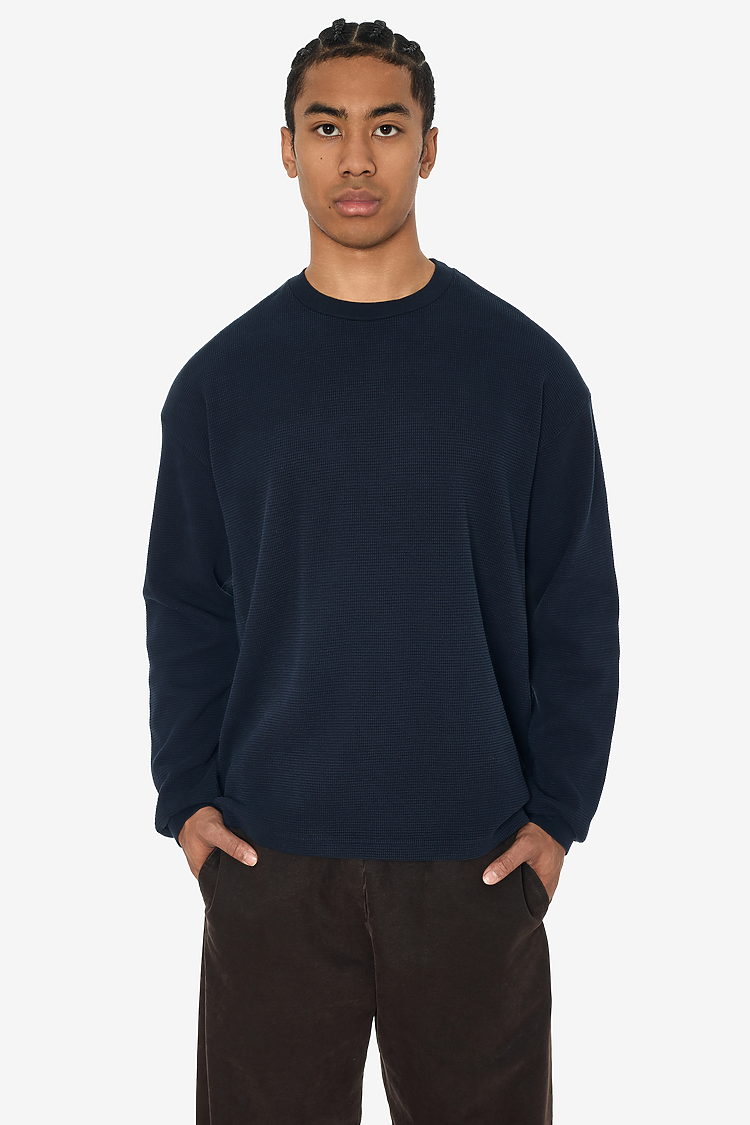 L/S Hvy Thermal Crew Neck Navy