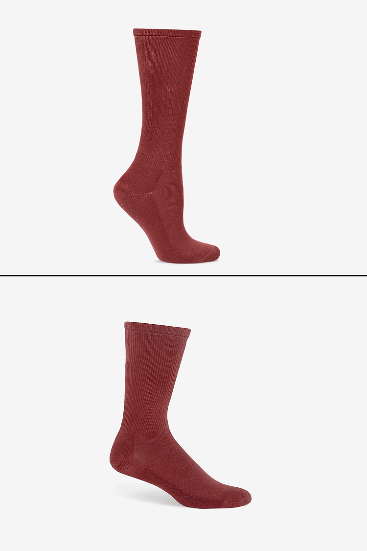 Unisex Crew Sock BURGUNDY