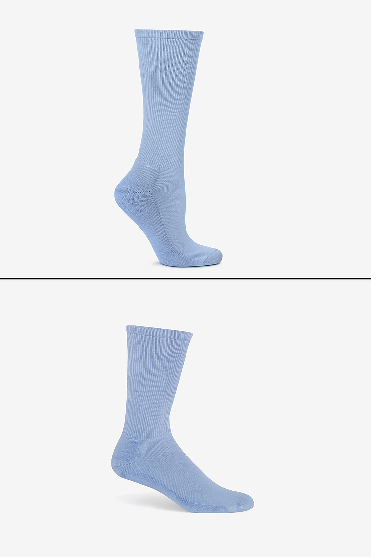 Unisex Crew Sock CLEAR BLUE