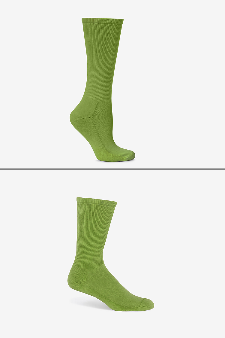 Unisex Crew Sock Celery Green