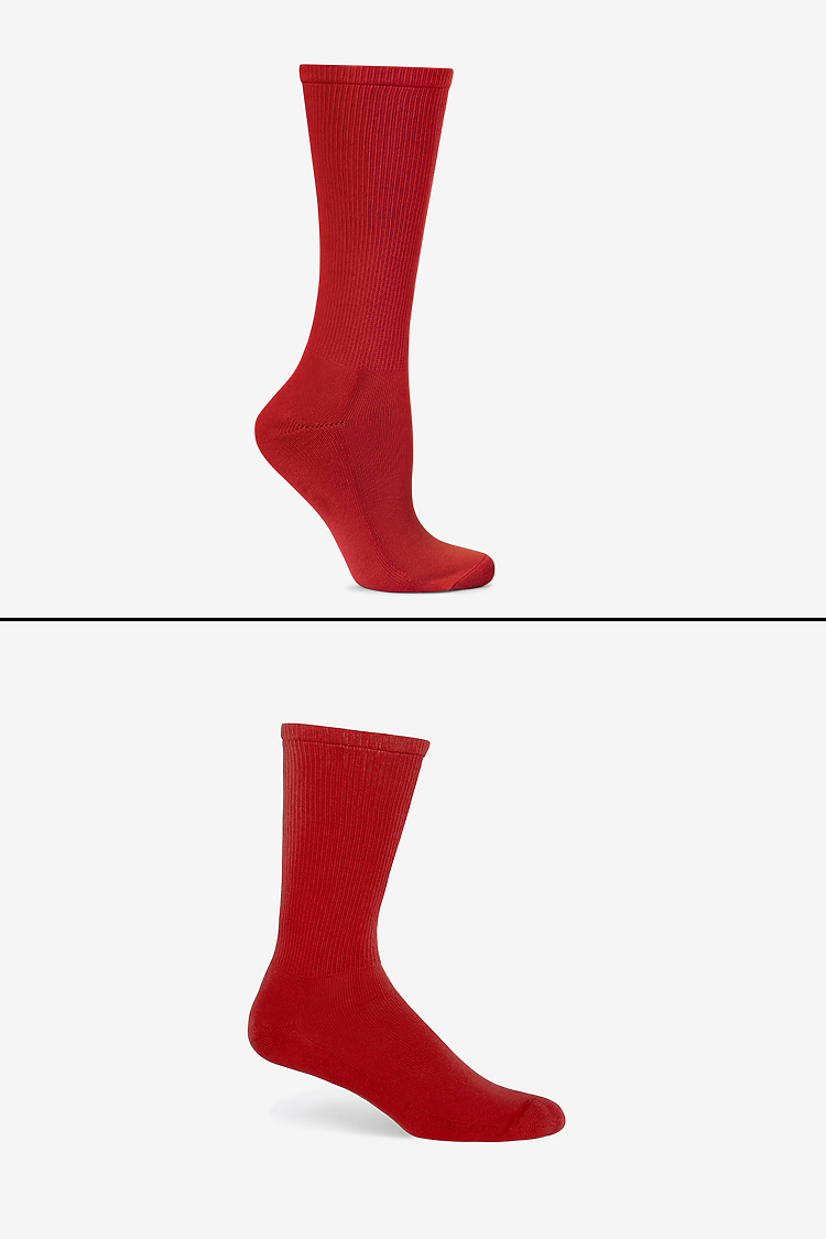 Unisex Crew Sock DARK RED