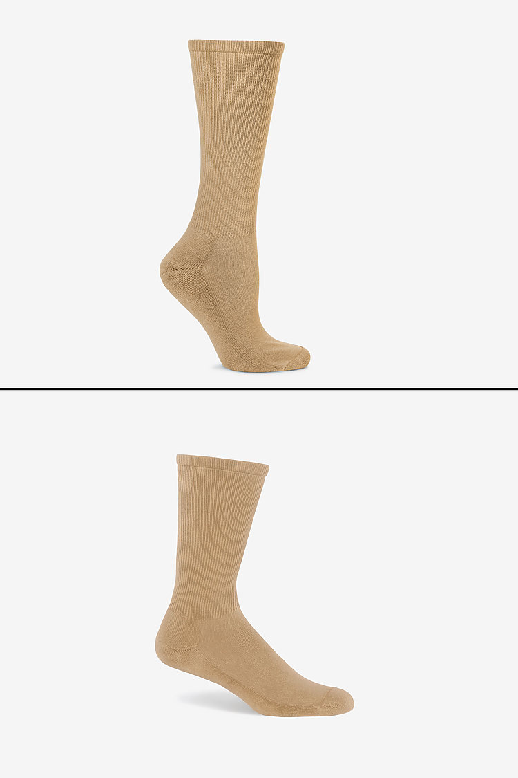Unisex Crew Sock KHAKI