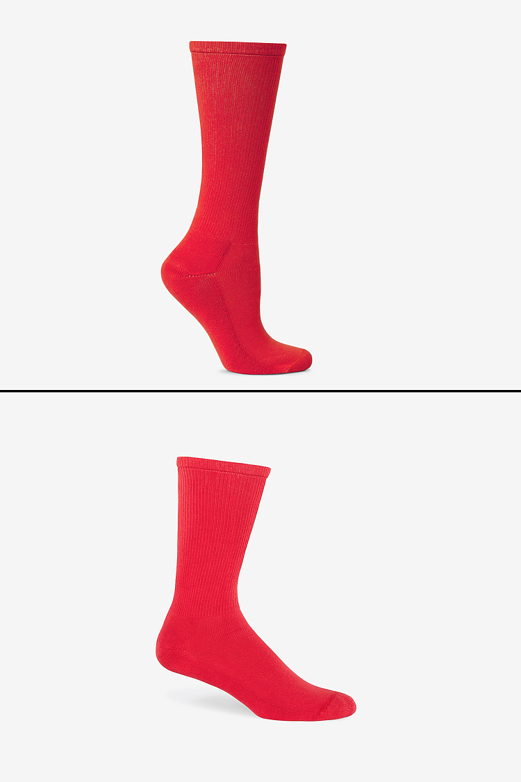 Unisex Crew Sock RED