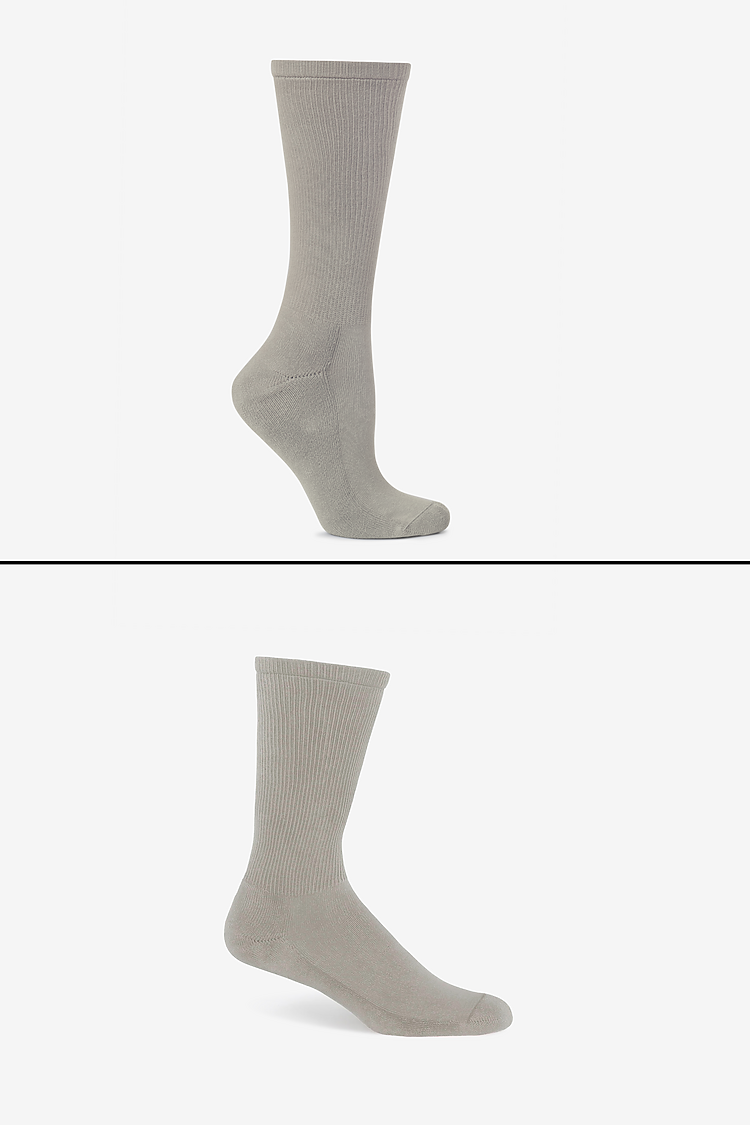 Unisex Crew Sock Silver Mist